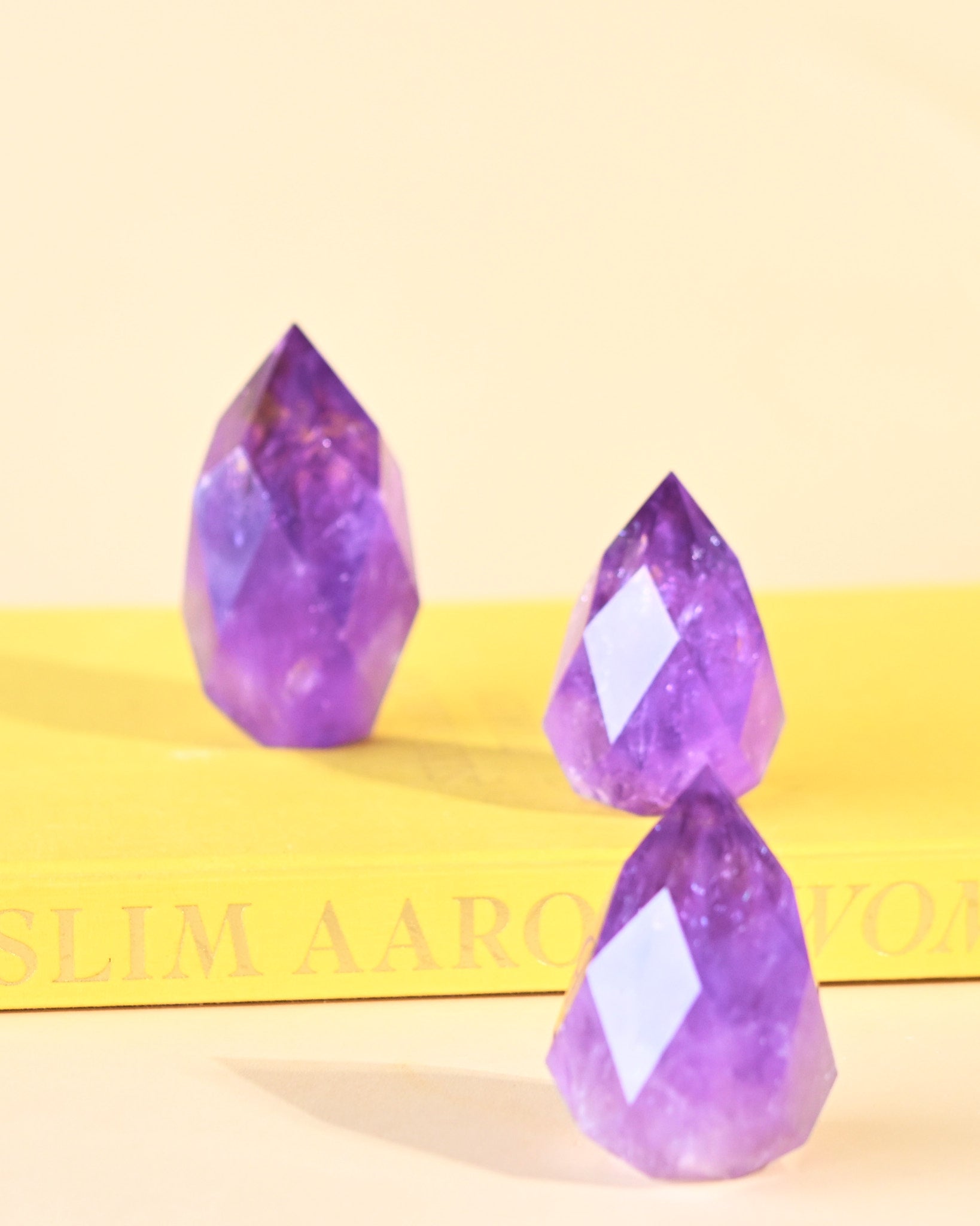 faceted amethyst point