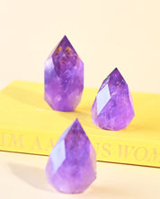 faceted amethyst point