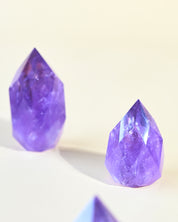 faceted amethyst point