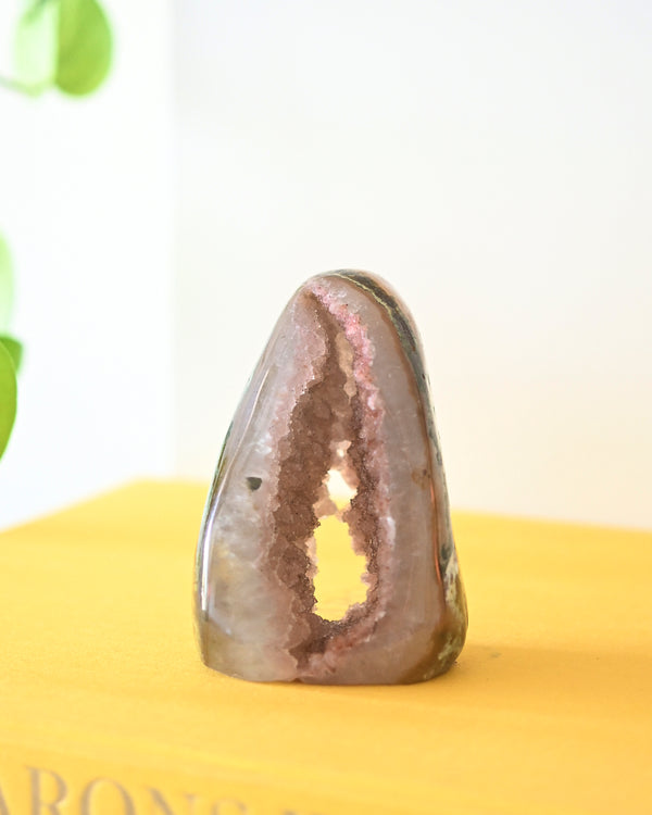 Pink Amethyst Druzy Freeform 4 inch