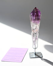 Double Terminated Bahia Amethyst Phantom on Stand