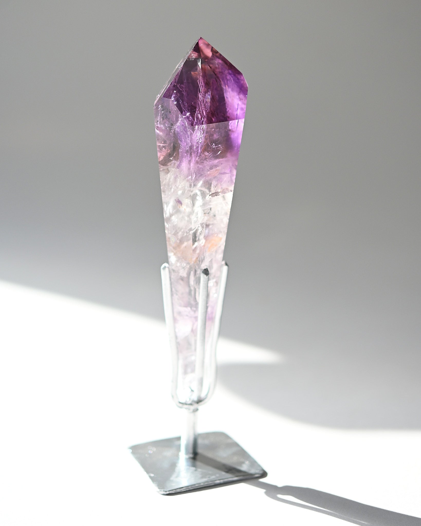 Double Terminated Bahia Amethyst Phantom on Stand