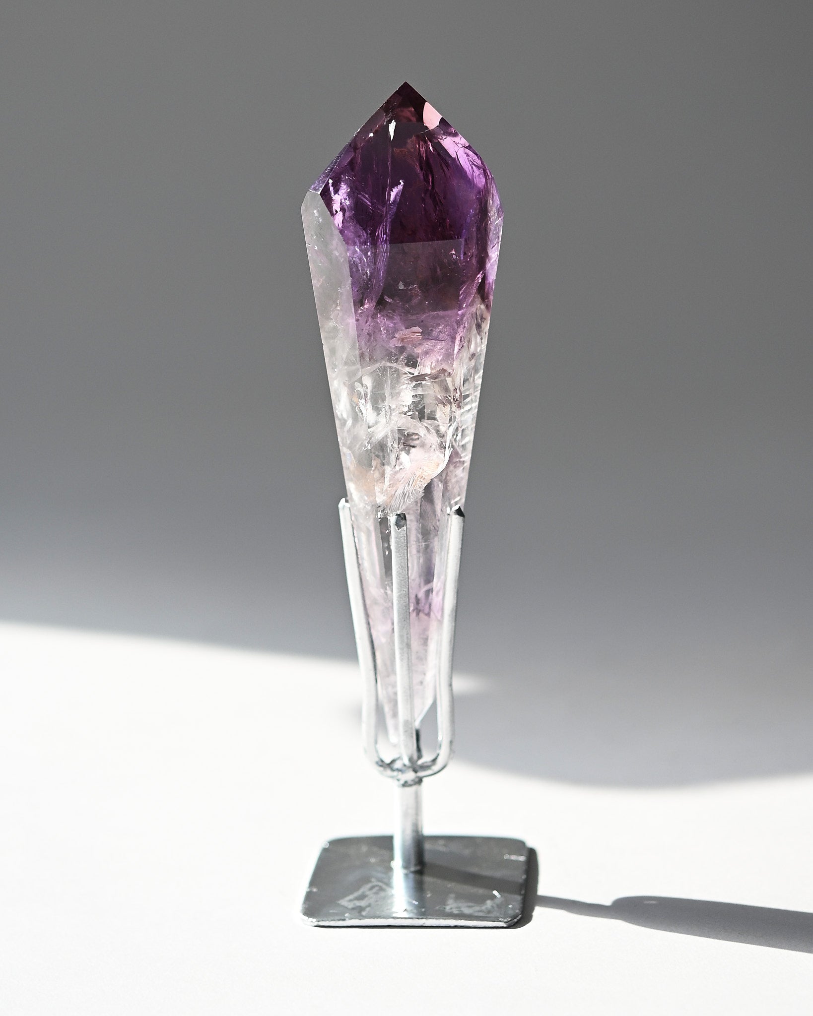 Double Terminated Bahia Amethyst Phantom on Stand