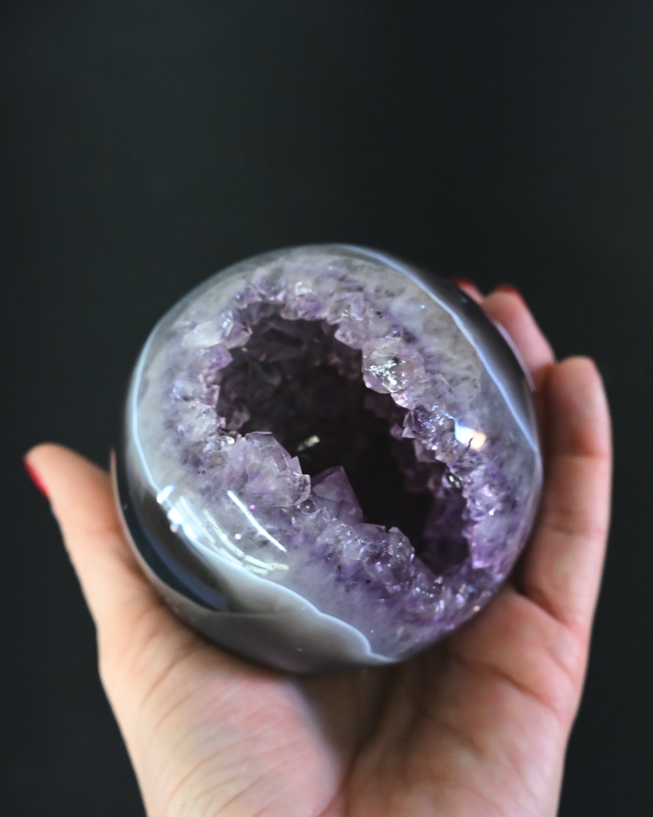 Amethyst Sphere 760g | Brazilian Crystal for Sale | Crystals.com
