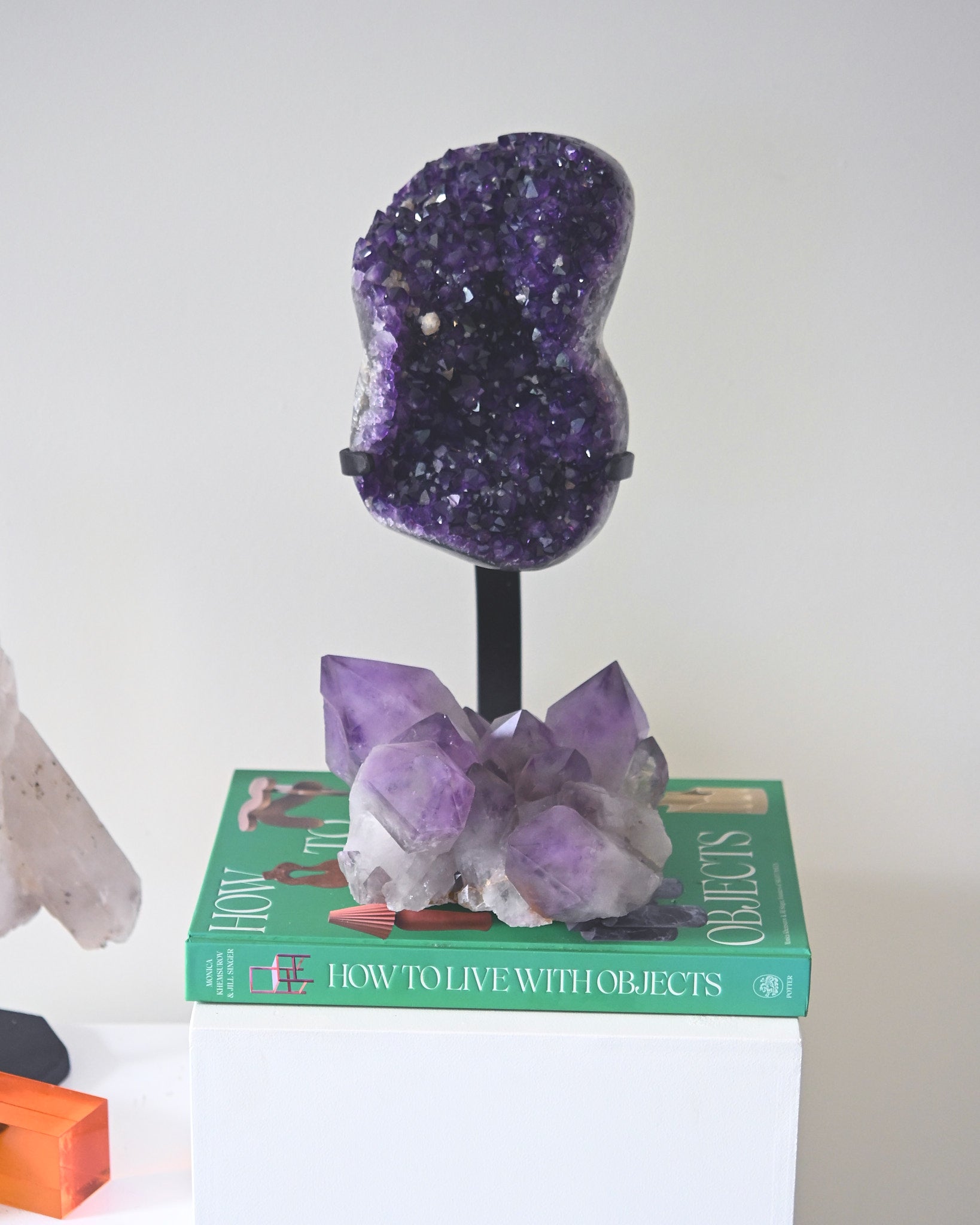 Statement Amethyst Crystal Geode on Stand 11.6bs