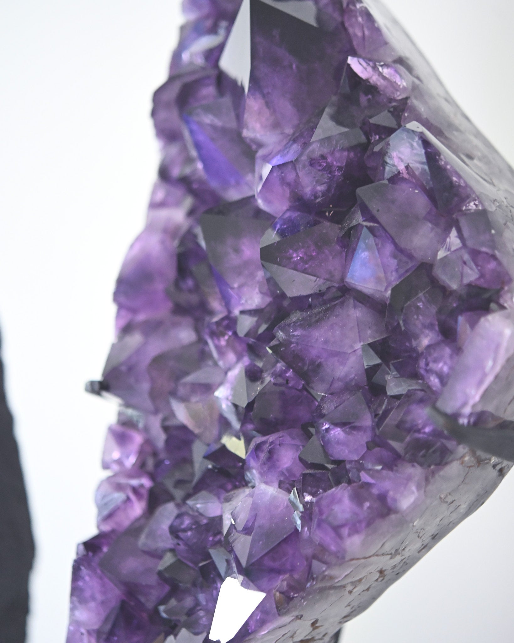 Statement Amethyst Geode | 98lb / 3ft Deep Purple Brazilian Crystal on Custom Stand