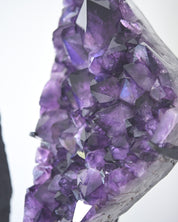 Statement Amethyst Geode | 98lb / 3ft Deep Purple Brazilian Crystal on Custom Stand