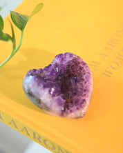 Amethyst Druzy Heart