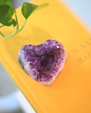 Amethyst Druzy Heart