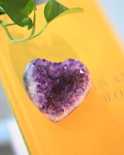 Amethyst Druzy Heart