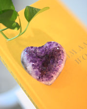 Amethyst Druzy Heart