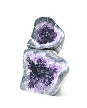 Uruguayan Amethyst Geode 4.77kg with polished agate border - front view