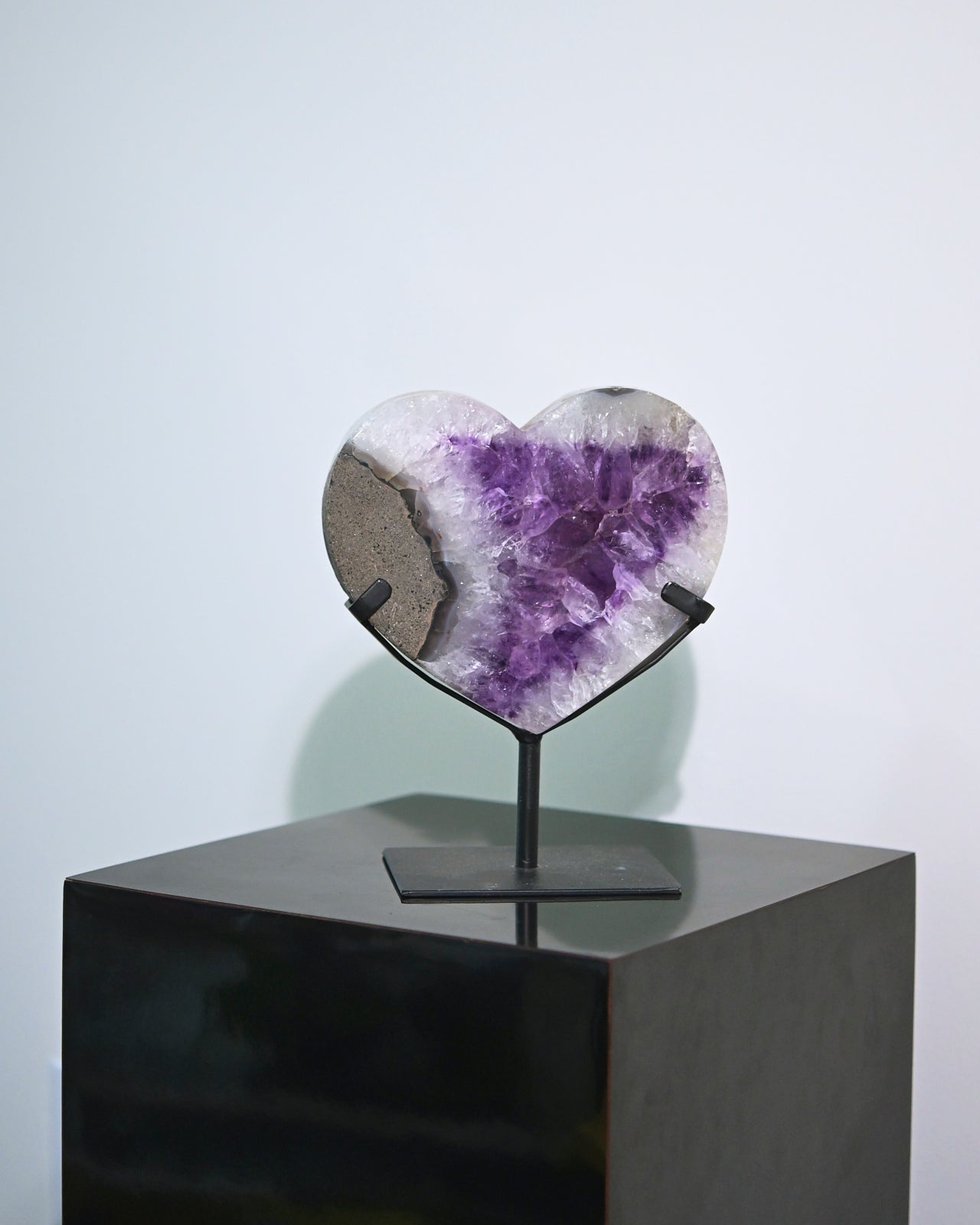 Amethyst Calm & Protection Trio – XL Heart, Geode & Tower