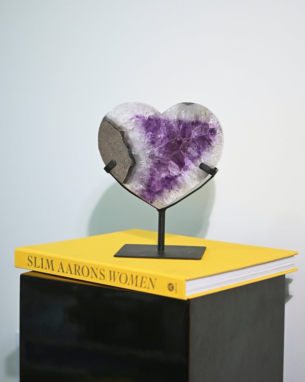 Amethyst Calm & Protection Trio – XL Heart, Geode & Tower