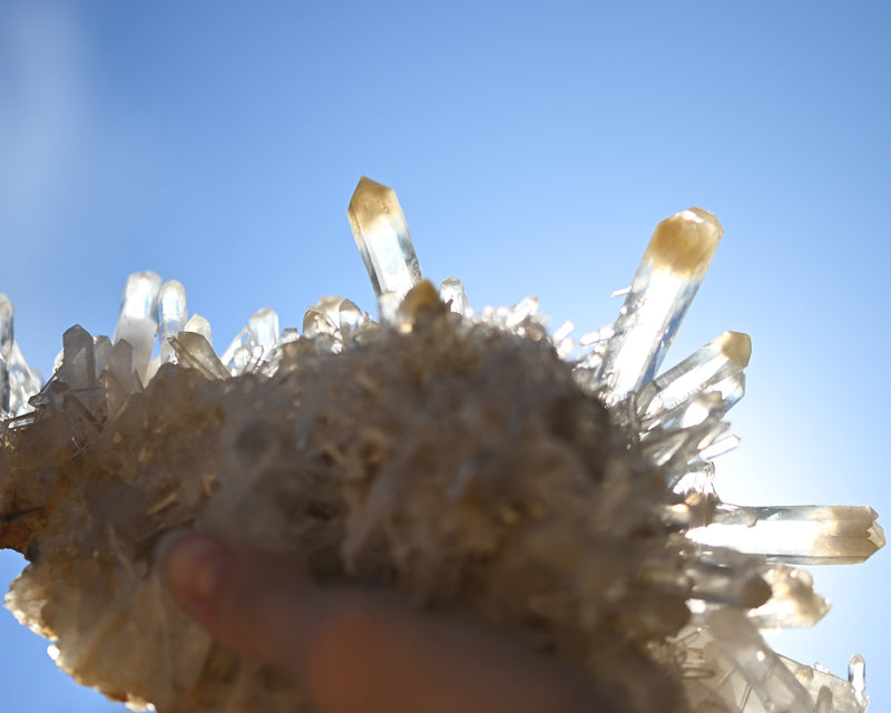 Mango Quartz Lemurian Cluster – Colombia