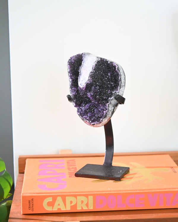 Amethyst Crystal Geode on Stand 4.8lbs