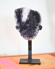 Amethyst Crystal Geode on Stand 4.8lbs