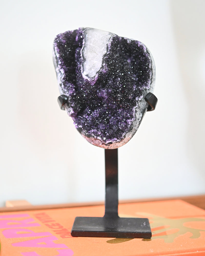Amethyst Crystal Geode on Stand 4.8lbs