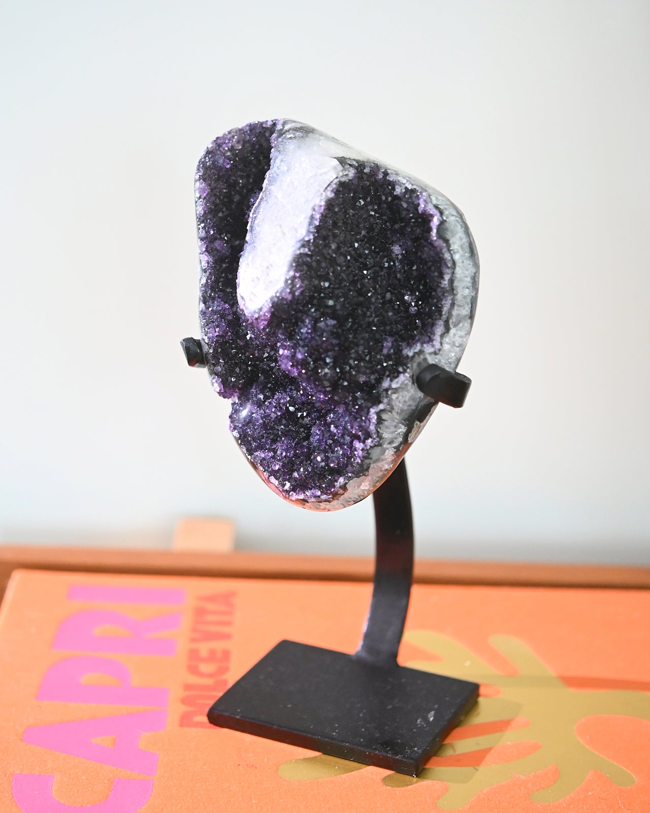 Amethyst Crystal Geode on Stand 4.8lbs