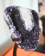 Amethyst Crystal Geode on Stand 4.8lbs