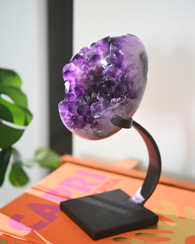Amethyst Crystal Geode on Stand 6.4lbs