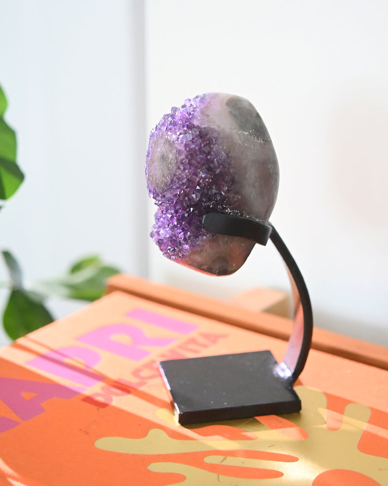 Amethyst Crystal Geode on Stand 3lbs