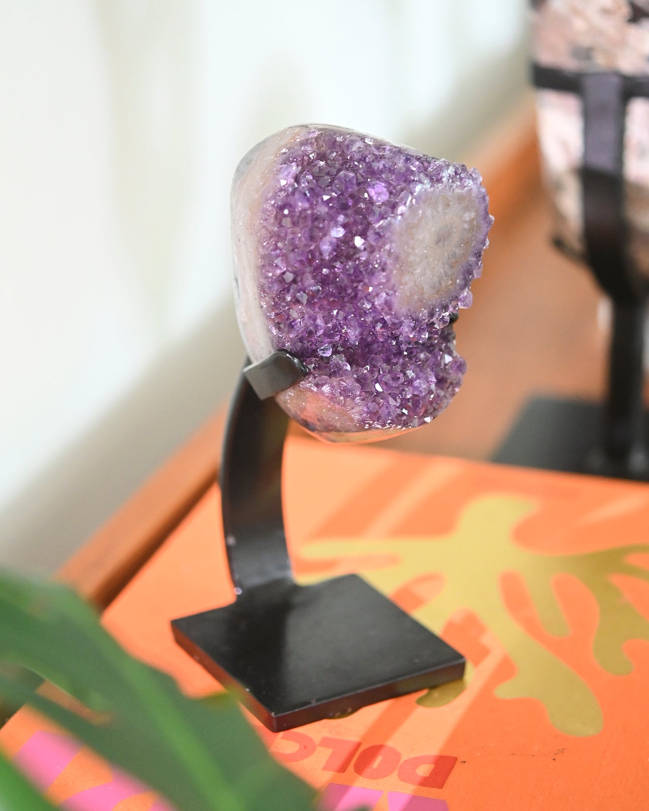 Amethyst Crystal Geode on Stand 3lbs