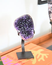 Amethyst Crystal Geode on Stand 3.9lbs