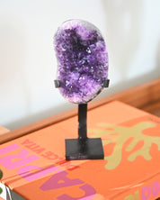 Amethyst Crystal Geode on Stand 2lbs
