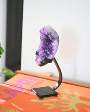Amethyst Crystal Geode on Stand 2lbs