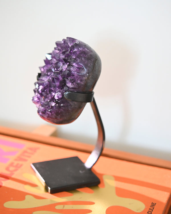 Amethyst Crystal Geode on Stand 3lbs