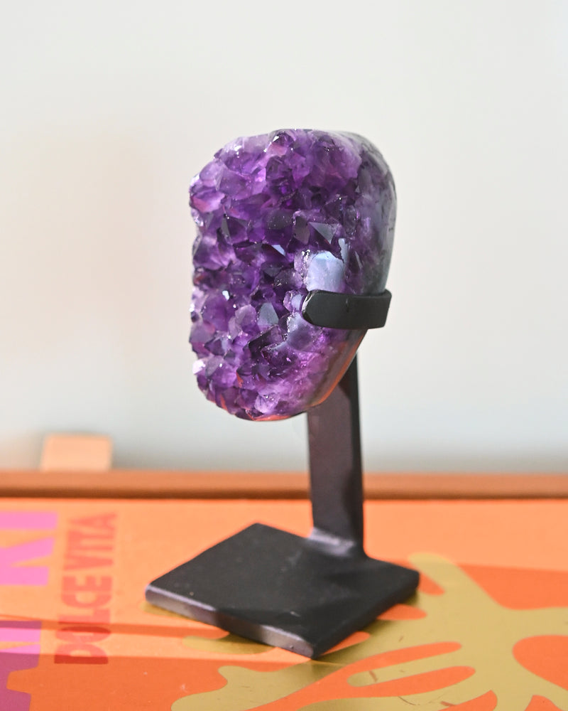 Amethyst Crystal Geode on Stand 3lbs