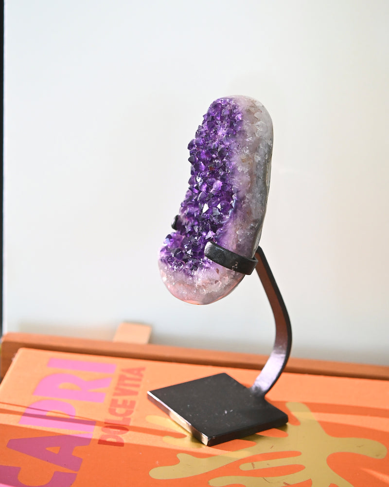 Amethyst Crystal Geode on Stand 3.5lbs