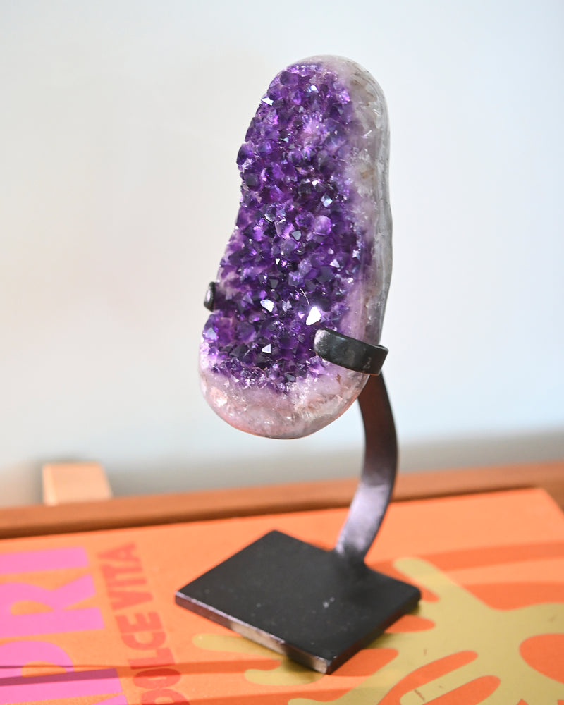 Amethyst Crystal Geode on Stand 3.5lbs