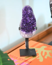Amethyst Crystal Geode on Stand 3.5lbs