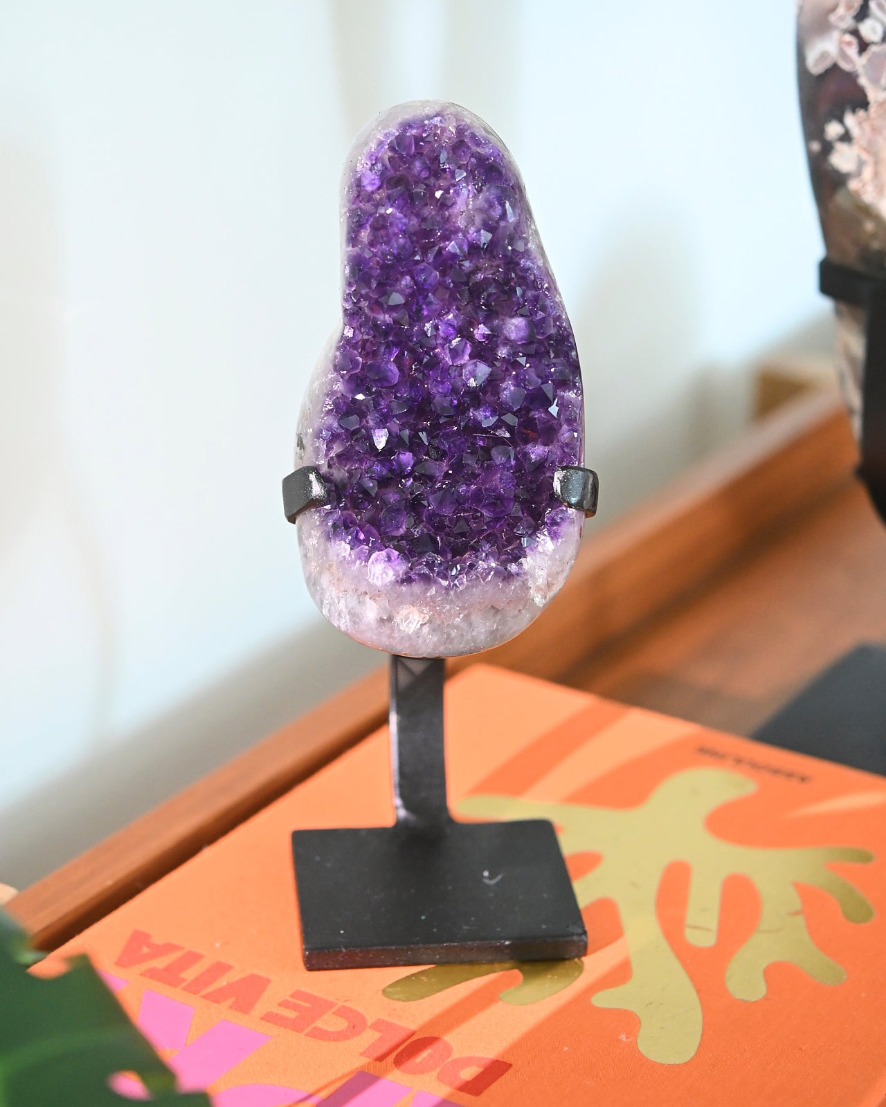 Amethyst Crystal Geode on Stand 3.5lbs