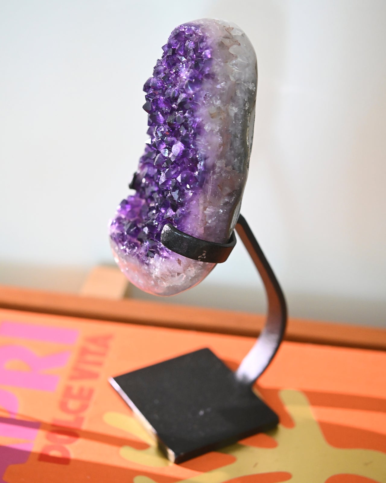 Amethyst Crystal Geode on Stand 3.5lbs