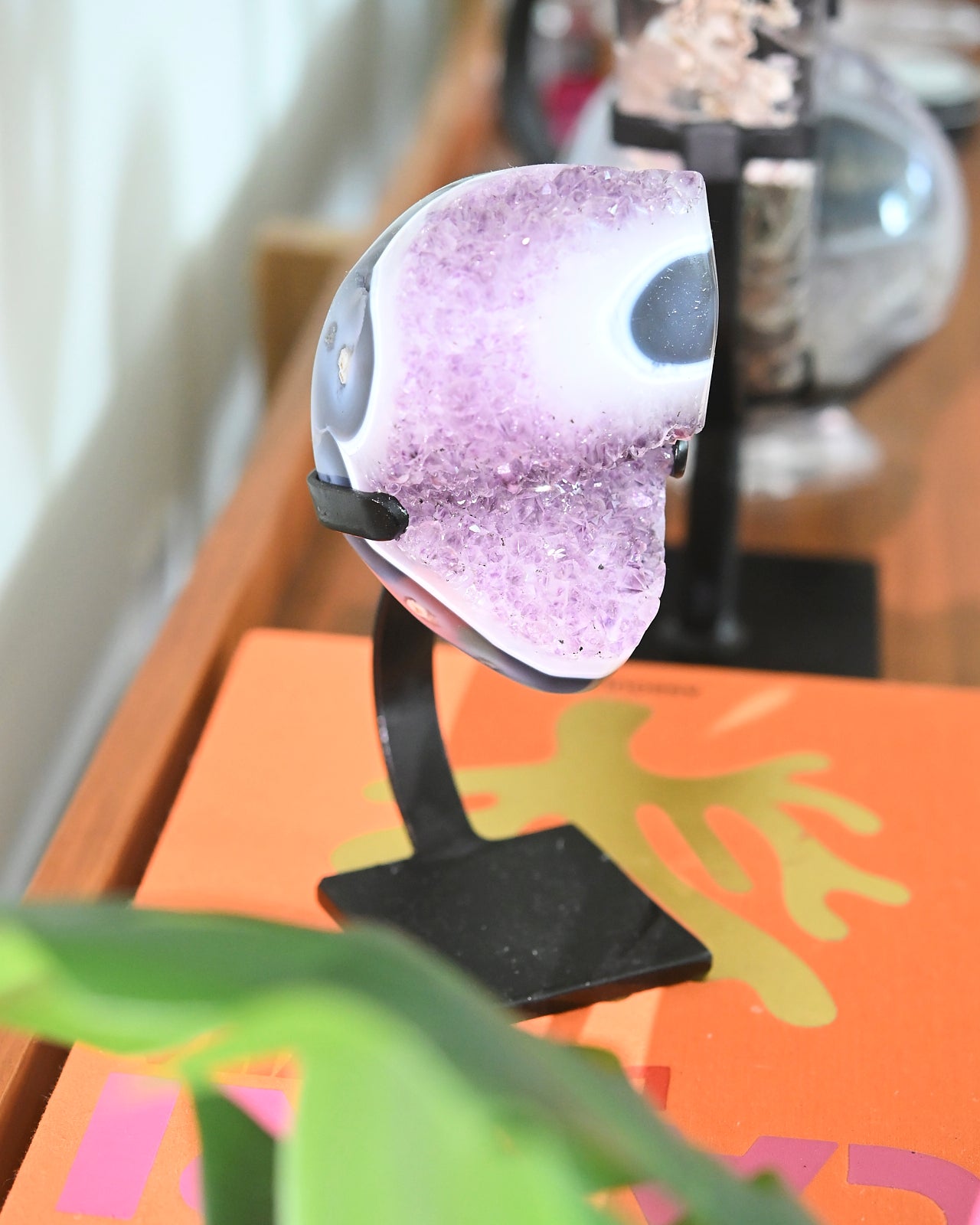 Amethyst Calm & Protection Trio – XL Heart, Geode & Tower