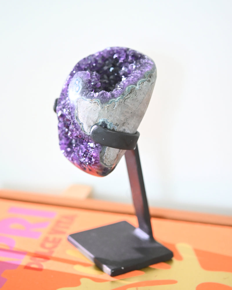 Amethyst Crystal Geode on Stand 3.8lbs