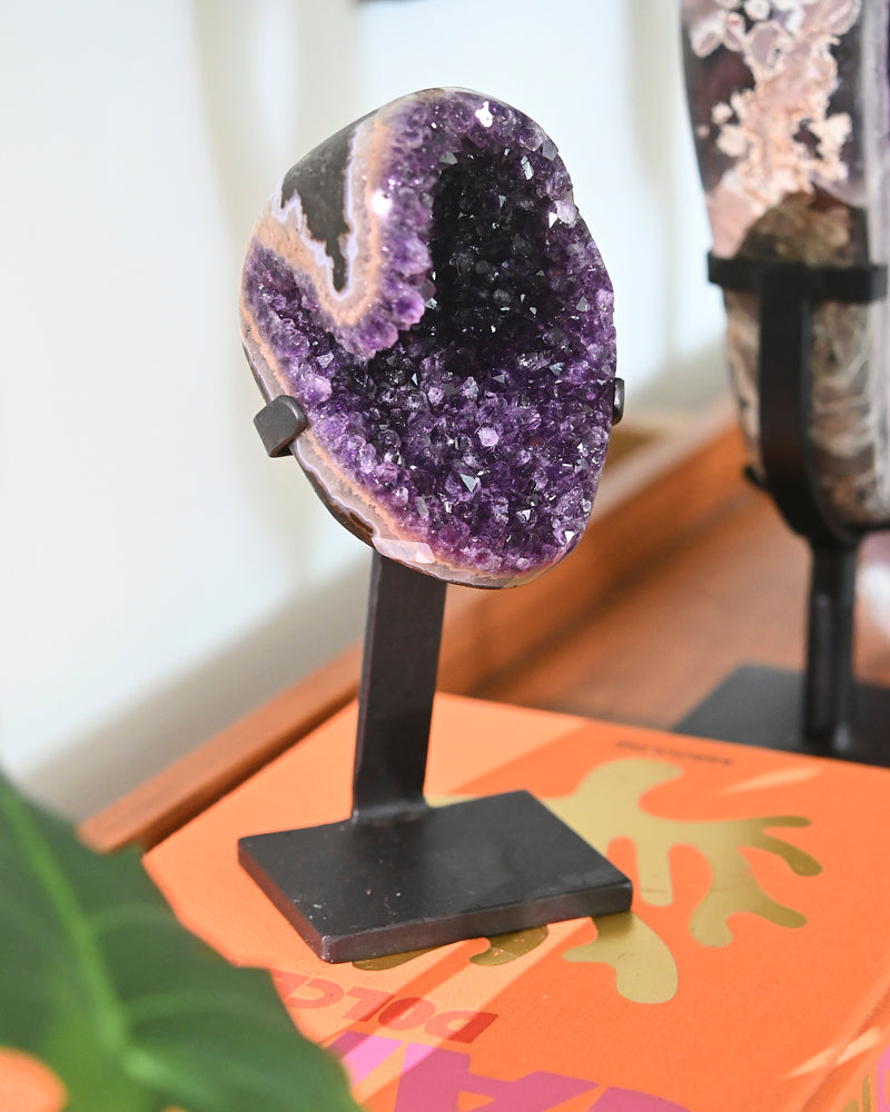 Amethyst Crystal Geode on Stand 4.2lbs