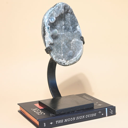 Green Amethyst Geode on Stand 4.8 lbs