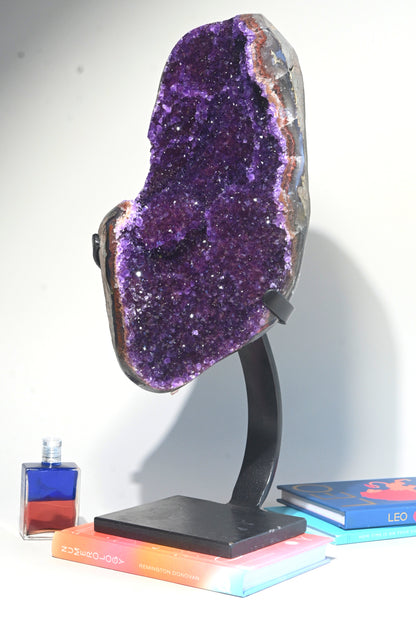 XL Amethyst Geode on Stand 19.5 lbs