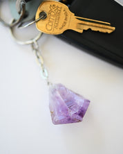 Amethyst Keychain - Protect + Calm