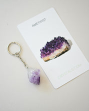 Amethyst Keychain - Protect + Calm