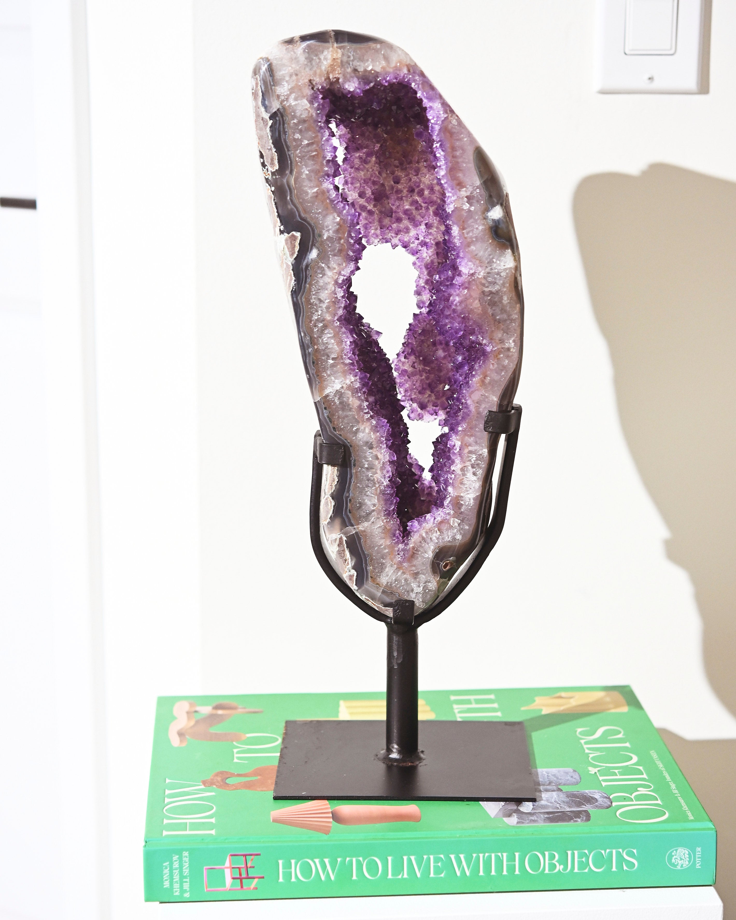 Amethyst Crystal Geode on Stand 9.9lbs