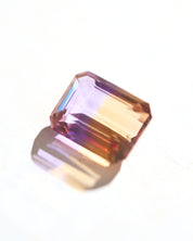 Rare Emerald Cut Ametrine Gemstone