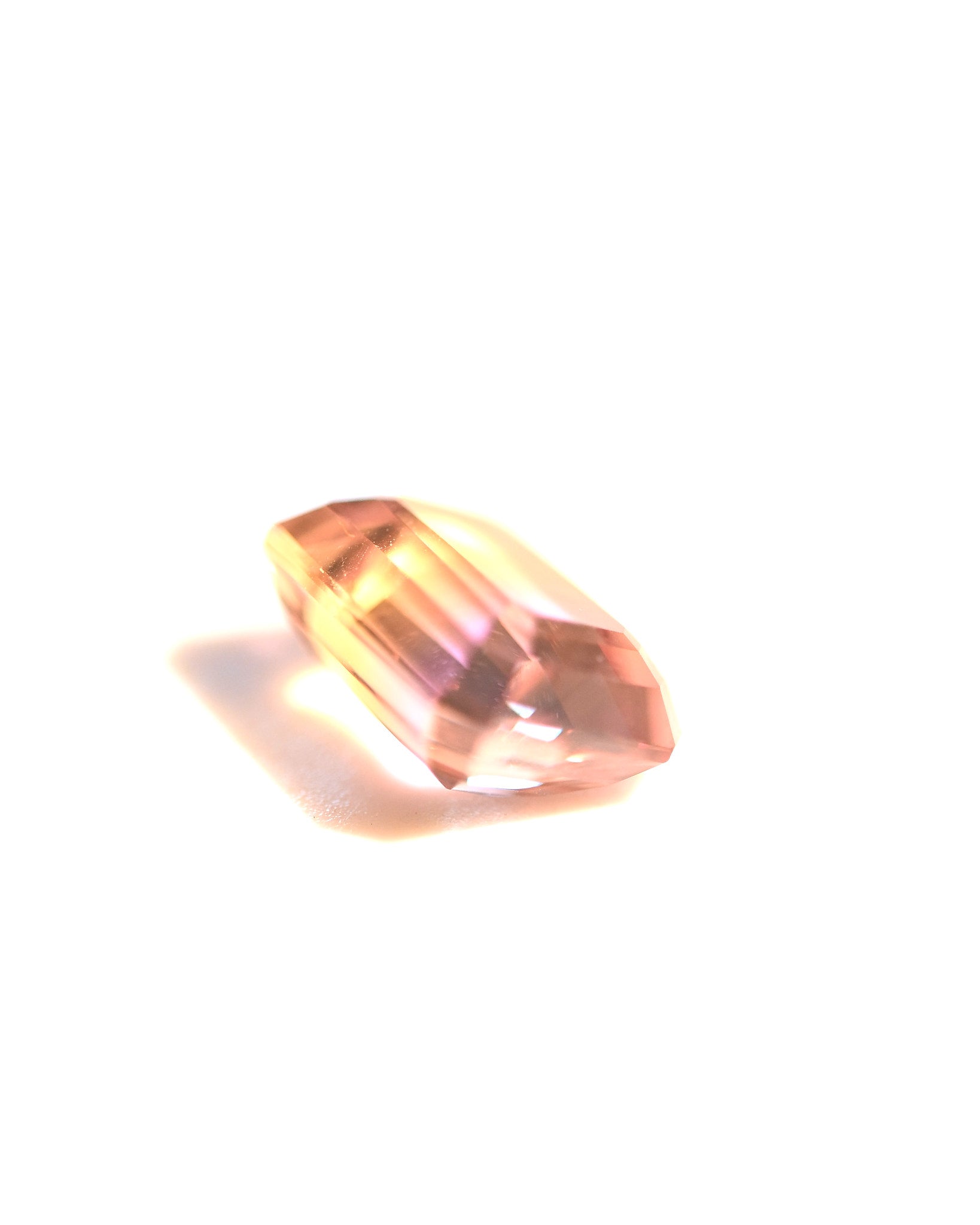 Rare Emerald Cut Ametrine Gemstone