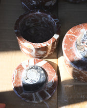 Ammonite Fossil Stone Decor Jar – Morocco