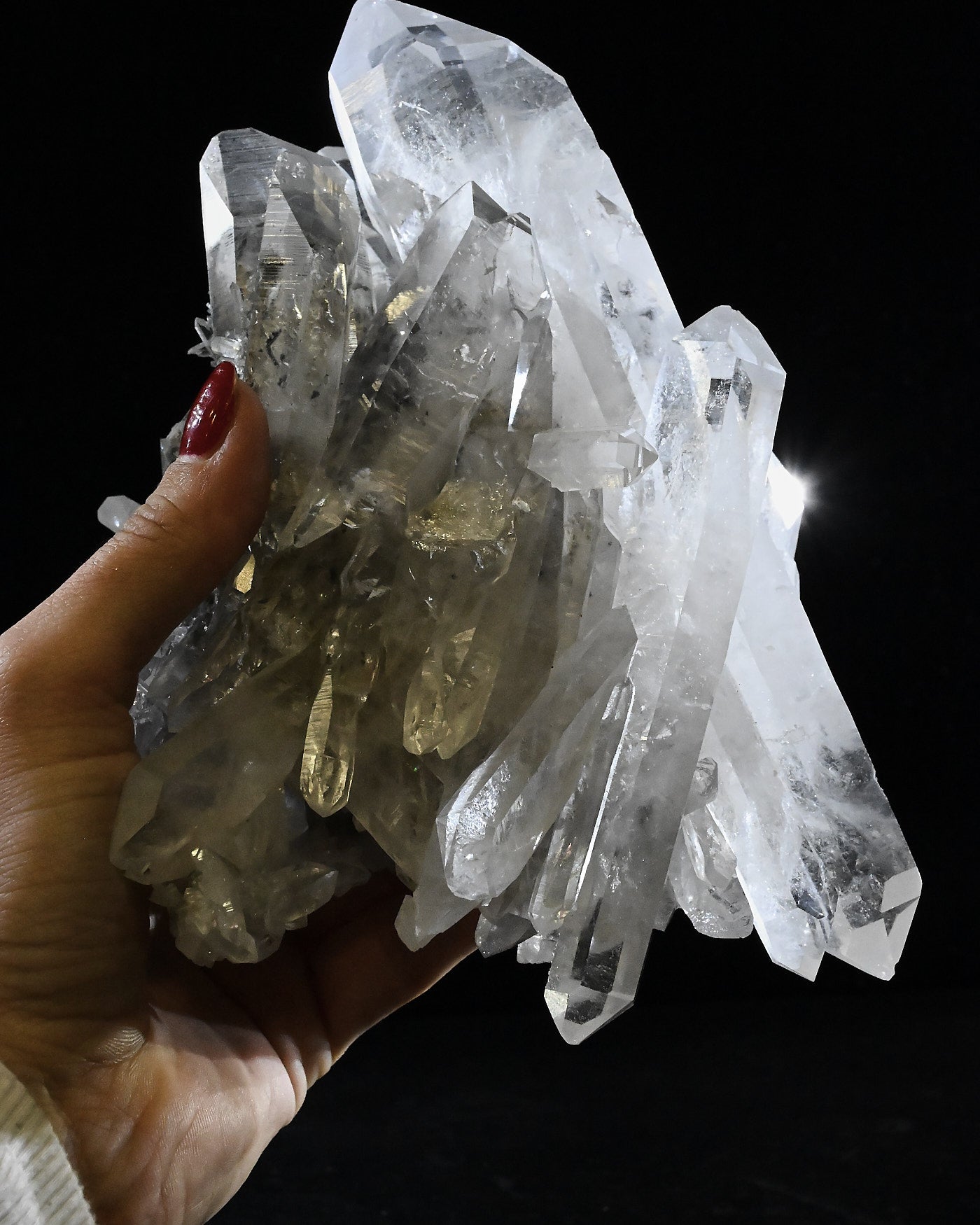 Arkansas Clear Quartz Cluster 3.9 lbs — 6x5x4 in