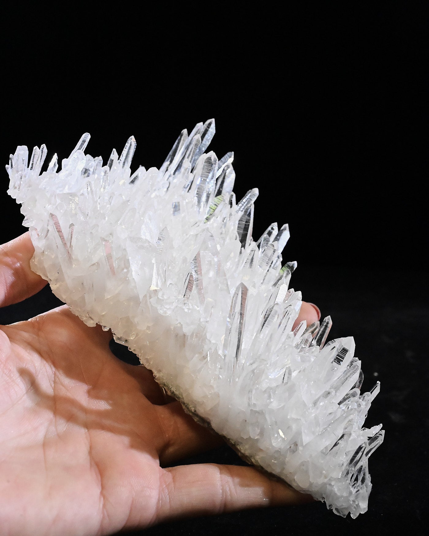 Arkansas Clear Quartz Cluster 0.635 lb — 6x3x3 in